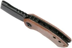 Kansept Mini Korvid T3030A5 Blackwashed, Brown Micarta Couteau De Poche, Justin Koch Design -Optimal Couteaux Magasin KST3030A5 06 kansept