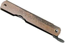 Higonokami Couteau De Poche 7,3 Cm HIGOC2B, Blue Paper Steel, Brown Black Glitter -Optimal Couteaux Magasin KT HIGOC2B 04 higonokami