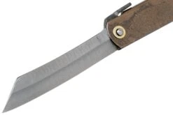 Higonokami Couteau De Poche 7,3 Cm HIGOC2, Blue Paper Steel, Brown Black Glitter -Optimal Couteaux Magasin KT HIGOC2 03 higonokami
