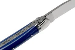 Forge De Laguiole 1211INTCBLEB 11cm, Micarta Bleu, Couteau Laguiole -Optimal Couteaux Magasin LA1211INTCBLEB 06 forge de laguiole