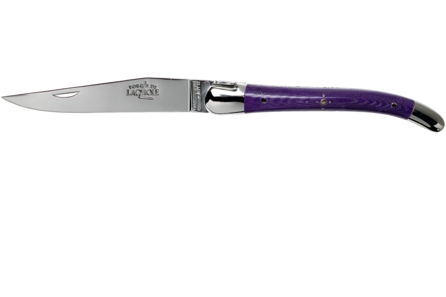 Forge De Laguiole 129INTCVIOBRI 9cm, Micarta Violette, Couteau Laguiole 1 Forge De Laguiole 129INTCVIOBRI 9cm, Micarta Violette, Couteau Laguiole