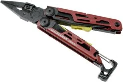 Leatherman Signal Crimson Red Pince Multifonction De Survie 2745, étui Nylon