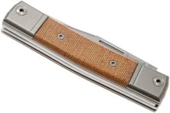 LionSteel BestMan BM13 CVN Natural Canvas Micarta Couteau De Poche Slipjoint -Optimal Couteaux Magasin LI BM13 CVN 05 lionsteel