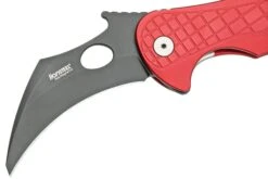 LionSteel L.E.One LE1-A-RB MagnaCut, Black, Red Aluminium, Couteau De Poche Karambit -Optimal Couteaux Magasin LI LE1 A RB 03 lionsteel