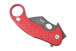 LionSteel L.E.One LE1-A-RB MagnaCut, Black, Red Aluminium, Couteau De Poche Karambit -Optimal Couteaux Magasin LI LE1 A RB 04 lionsteel