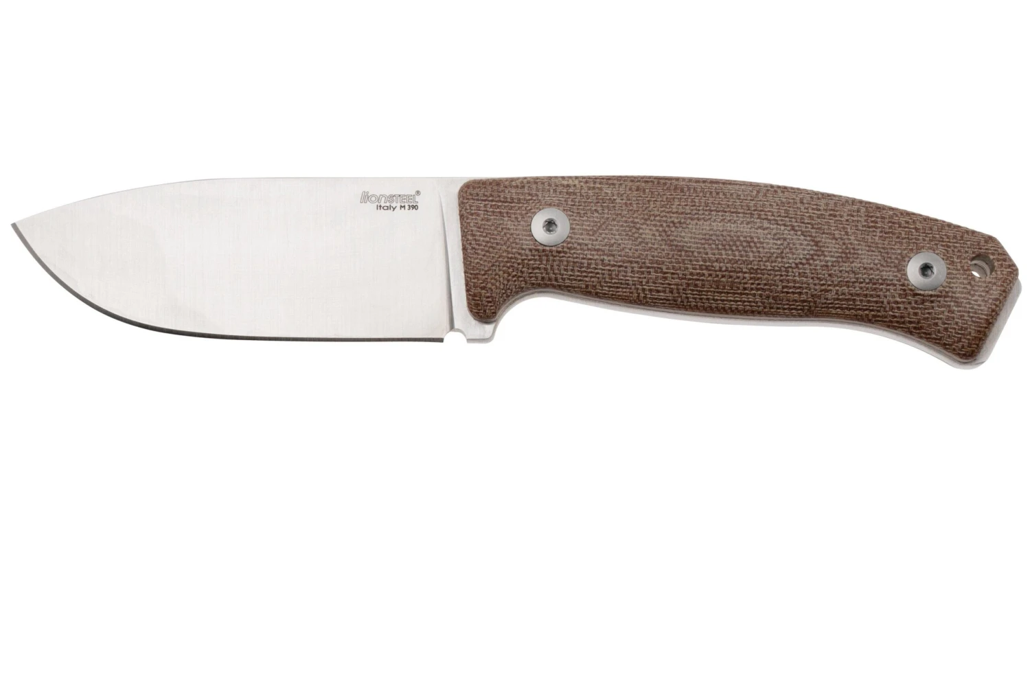 LionSteel M2M CVN Natural Canvas Micarta Couteau Fixe 1 LionSteel M2M CVN Natural Canvas Micarta Couteau Fixe