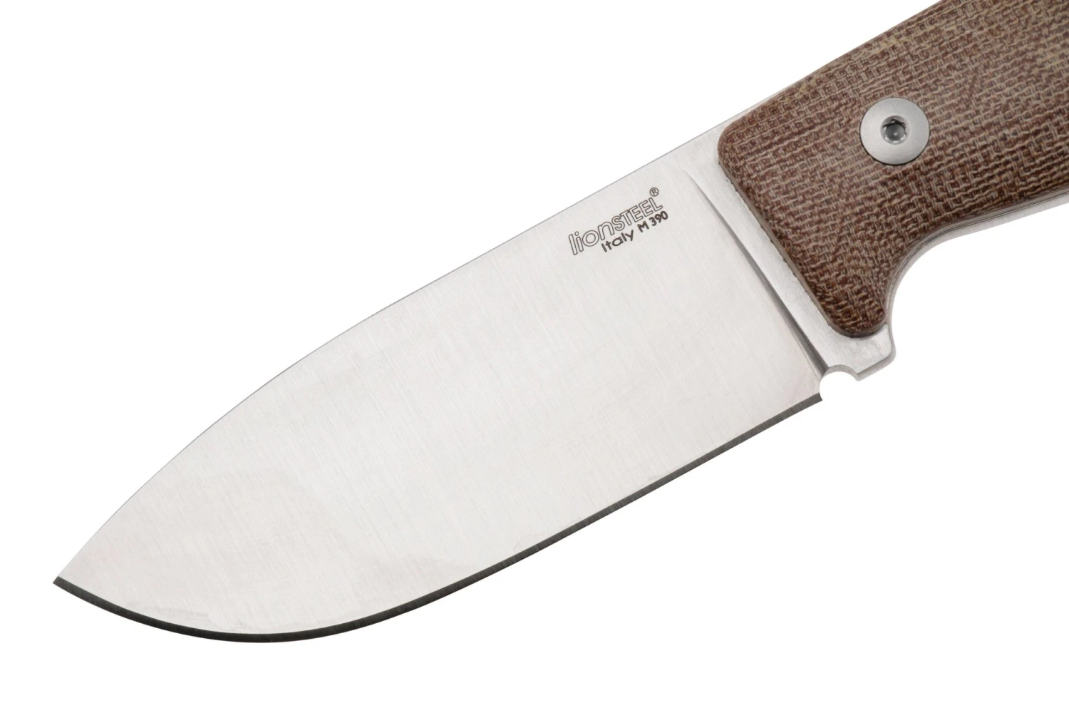 LionSteel M2M CVN Natural Canvas Micarta Couteau Fixe 3 LionSteel M2M CVN Natural Canvas Micarta Couteau Fixe – Image 3
