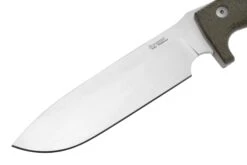 LionSteel M7 CVG Satin, Green Canvas Micarta Couteau Fixe, Molletta Design -Optimal Couteaux Magasin LI M7 CVG 03 lionsteel