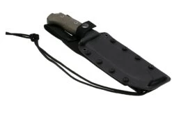 LionSteel M7 CVG Satin, Green Canvas Micarta Couteau Fixe, Molletta Design -Optimal Couteaux Magasin LI M7 CVG 06 lionsteel