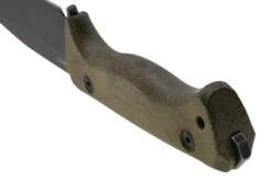 Lionsteel T6 Old Black, Green Canvas Micarta T6B-CVG Couteau Fixe -Optimal Couteaux Magasin LI T6B CVG 04 lionsteel