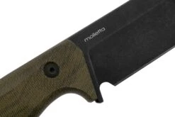 Lionsteel T6 Old Black, Green Canvas Micarta T6B-CVG Couteau Fixe -Optimal Couteaux Magasin LI T6B CVG 05 lionsteel