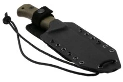 Lionsteel T6 Old Black, Green Canvas Micarta T6B-CVG Couteau Fixe -Optimal Couteaux Magasin LI T6B CVG 06 lionsteel