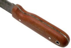 LT Wright Bushcrafter HC, 1075, Matte Natural Micarta, Leather Sheath, Couteau De Bushcraft -Optimal Couteaux Magasin LT BHC NM LS 04 lt wright