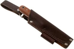 LT Wright Bushcrafter HC, 1075, Matte Natural Micarta, Leather Sheath, Couteau De Bushcraft -Optimal Couteaux Magasin LT BHC NM LS 06 lt wright