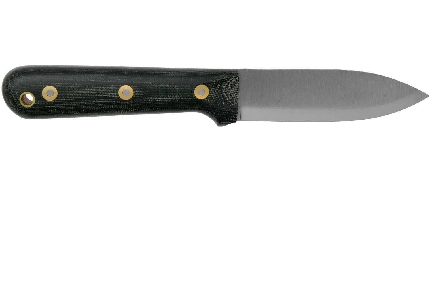 LT Wright Genesis Scandi Grind, A2, Matte Black Micarta, Leather Sheath, Couteau De Bushcraft 2 LT Wright Genesis Scandi Grind, A2, Matte Black Micarta, Leather Sheath, Couteau De Bushcraft – Image 2