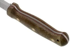 LT Wright GNS Scandi Grind, O1, Matte Green Micarta, Red Liners, Leather Sheath, Couteau De Bushcraft -Optimal Couteaux Magasin LT GNS SC GM RL LS 04 lt wright