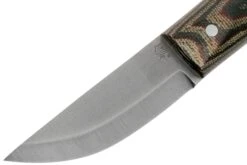 LT Wright Pronghorn, O1, Matte Python Micarta, Leather Sheath, Couteau De Bushcraft -Optimal Couteaux Magasin LT PH PYM LS 03 lt wright