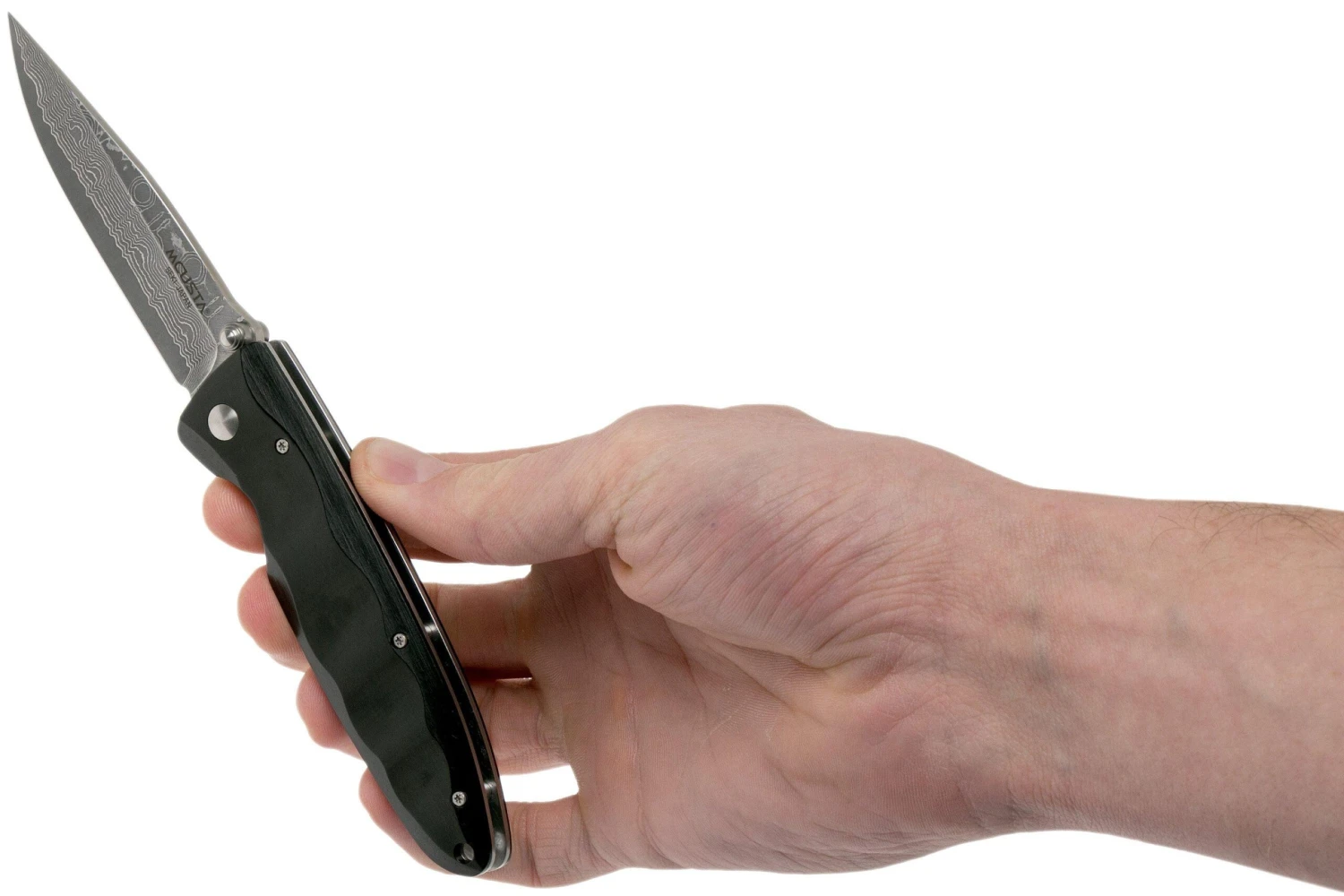 Mcusta MC-17D Classic Wave, Black Pakkawood, Couteau De Gentleman 8 Mcusta MC-17D Classic Wave, Black Pakkawood, Couteau De Gentleman – Image 8