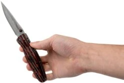 Mcusta MC-0183D Sengoku Tokugawa Ieyasu, Red Pakkawood Handle, Couteau De Gentleman -Optimal Couteaux Magasin MC 0183D 08 mcusta