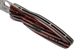 Mcusta MC-0183G Sengoku Tokugawa Ieyasu SPG2, Red Pakkawood, Couteau De Gentleman -Optimal Couteaux Magasin MC 0183G 07 mcusta