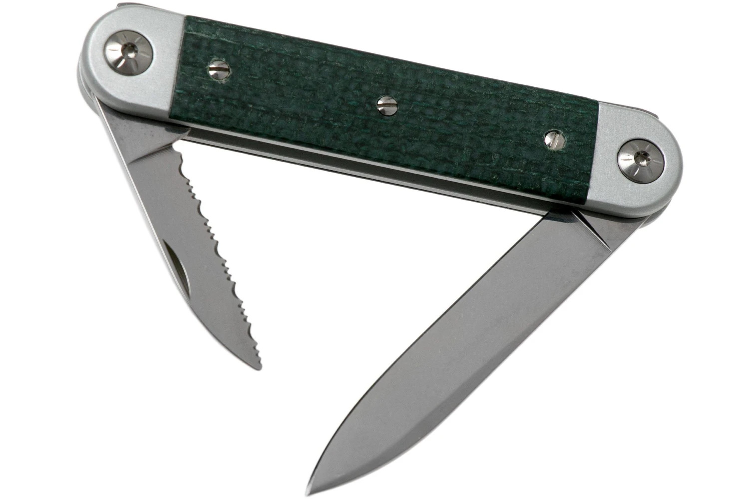 Maserin 60° Knife Sessantesimo 195/MCV Green Micarta Couteau De Poche 2 Maserin 60° Knife Sessantesimo 195/MCV Green Micarta Couteau De Poche – Image 2