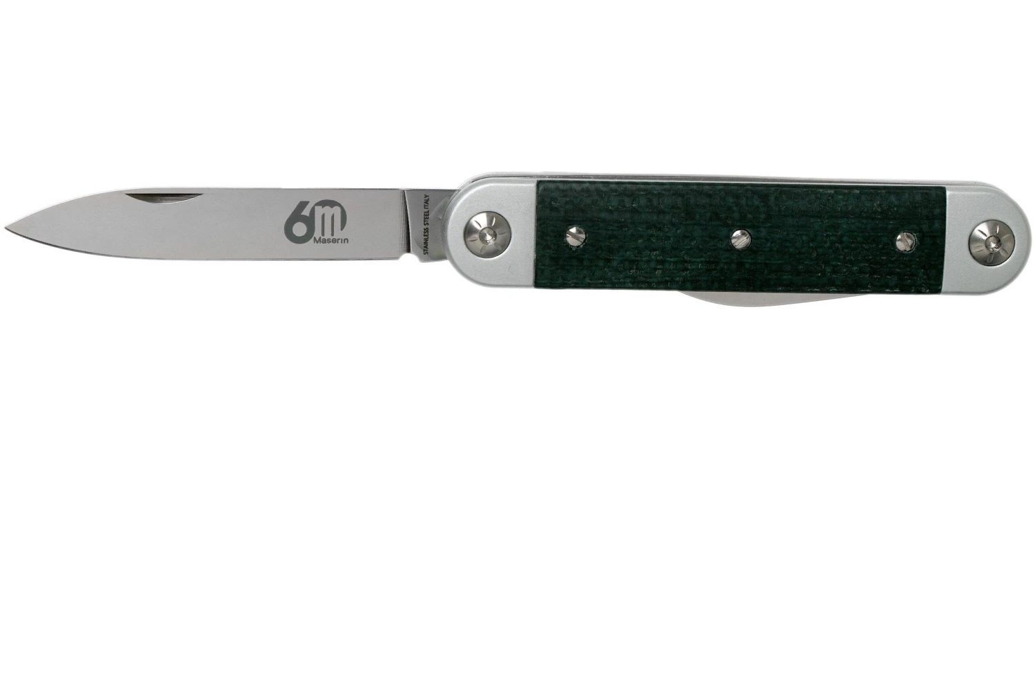Maserin 60° Knife Sessantesimo 195/MCV Green Micarta Couteau De Poche 3 Maserin 60° Knife Sessantesimo 195/MCV Green Micarta Couteau De Poche – Image 3
