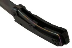 Medford Midi Marauder, S45VN Vulcan Tanto Blade, PVD Handle, Brushed Pen Flamed Grooves Scallops, Couteau De Poche -Optimal Couteaux Magasin MF 23 MM 02 04 medford