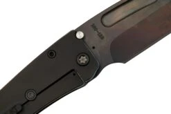Medford Midi Marauder, S45VN Vulcan Tanto Blade, PVD Handle, Brushed Pen Flamed Grooves Scallops, Couteau De Poche -Optimal Couteaux Magasin MF 23 MM 02 05 medford
