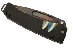 Medford Midi Marauder, S45VN Vulcan Tanto Blade, PVD Handle, Brushed Pen Flamed Grooves Scallops, Couteau De Poche -Optimal Couteaux Magasin MF 23 MM 02 06 medford