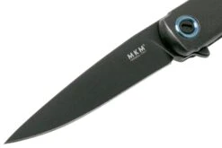 MKM Flame Drop FL01-TDSW Dark Stonewash Titanium Couteau De Poche, Michael Zieba Design -Optimal Couteaux Magasin MMK FL01 TDSW 03 mkm knives