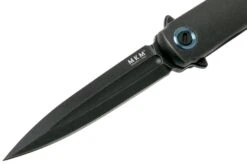 MKM Flame Dagger FL02-TDSW Dark Stonewashed Titanium Couteau De Poche, Michael Zieba Design -Optimal Couteaux Magasin MMK FL02 TDSW 03 mkm knives