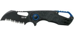 MKM Isonzo FX03-1PBK Hawkbill Serrated Black FRN Couteau De Poche, Jesper Voxnaes Design