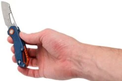 MKM Isonzo FX03-2PBL Cleaver Blue FRN Couteau De Poche, Jesper Voxnaes Design -Optimal Couteaux Magasin MMK FX03 2PBL 08 mkm knives