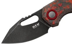 MKM Isonzo FX03-3CLD Clip Point Dark Stonewashed, Lava Flow Carbon Fiber, Couteau De Poche, Jesper Voxnaes Design -Optimal Couteaux Magasin MMK FX03 3CLD 03 mkm