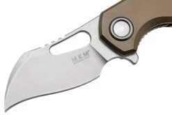 MKM Isonzo FX03M-1TBR, Hawkbill Stonewashed Böhler M390 Bronze Titanium, Couteau De Poche -Optimal Couteaux Magasin MMK FX03M 1TBR 03 mkm