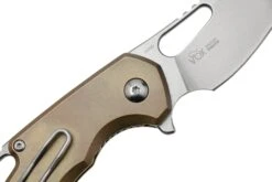 MKM Isonzo FX03M-1TBR, Hawkbill Stonewashed Böhler M390 Bronze Titanium, Couteau De Poche -Optimal Couteaux Magasin MMK FX03M 1TBR 05 mkm