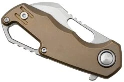 MKM Isonzo FX03M-1TBR, Hawkbill Stonewashed Böhler M390 Bronze Titanium, Couteau De Poche -Optimal Couteaux Magasin MMK FX03M 1TBR 06 mkm
