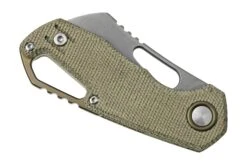 MKM Isonzo FX03M-2GC Cleaver M390, Green Canvas Micarta Couteau De Poche, Jesper Voxnaes Design -Optimal Couteaux Magasin MMK FX03M 2GC 06 mkm