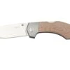 MKM Hero Stonewashed, Natural Canvas Micarta, Titanium Bolsters, Couteau De Poche
