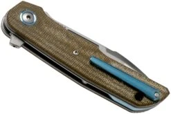 MKM Clap LS01-GC Green Canvas Micarta Couteau De Poche, Bob Terzuola Design -Optimal Couteaux Magasin MMK LS01 GC 04 mkm knives