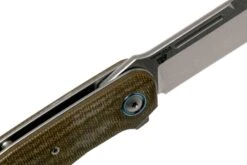 MKM Clap LS01-GC Green Canvas Micarta Couteau De Poche, Bob Terzuola Design -Optimal Couteaux Magasin MMK LS01 GC 06 mkm knives