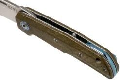 MKM Clap LS01-GC Green Canvas Micarta Couteau De Poche, Bob Terzuola Design -Optimal Couteaux Magasin MMK LS01 GC 07 mkm knives