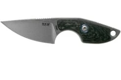 MKM Mikro 1 Drop, Stonewashed Carbon Fiber Couteau De Cou, Jesper Voxnaes Design