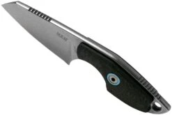 MKM Mikro 2 Wharncliffe, Stonewashed Carbon Fibre Couteau De Cou, Jesper Voxnaes Designr -Optimal Couteaux Magasin MMK MR02 CF 04 mkm knives