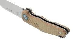 MKM Root RT-NC Satin Natural Canvas Micarta, Couteau De Poche, Jens Anso Design -Optimal Couteaux Magasin MMK RT NC 04 mkm