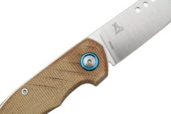 MKM Root RT-NC Satin Natural Canvas Micarta, Couteau De Poche, Jens Anso Design -Optimal Couteaux Magasin MMK RT NC 05 mkm