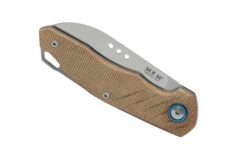 MKM Root RT-NC Satin Natural Canvas Micarta, Couteau De Poche, Jens Anso Design -Optimal Couteaux Magasin MMK RT NC 06 mkm
