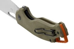 MKM Vincent VCN-GGS Satin N690CO, OD Green G10, Orange Aluminum, Couteau De Poche, Jesper Voxnaes Design -Optimal Couteaux Magasin MMK VCN GGS 04 mkm