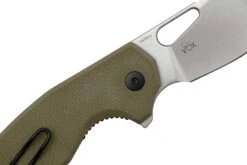 MKM Vincent VCN-GGS Satin N690CO, OD Green G10, Orange Aluminum, Couteau De Poche, Jesper Voxnaes Design -Optimal Couteaux Magasin MMK VCN GGS 05 mkm