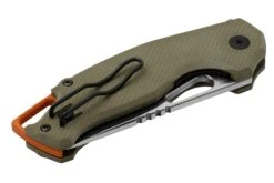 MKM Vincent VCN-GGS Satin N690CO, OD Green G10, Orange Aluminum, Couteau De Poche, Jesper Voxnaes Design -Optimal Couteaux Magasin MMK VCN GGS 07 mkm